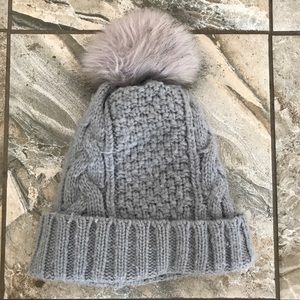 Cozy knit Pom Pom hat